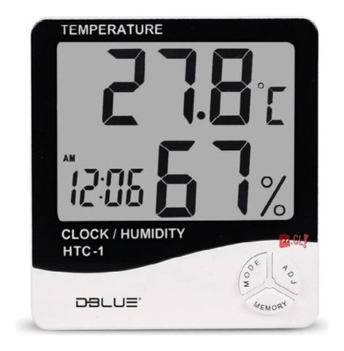 Reloj Medidor Ambiental De Temperatura Y Humedad - Ps