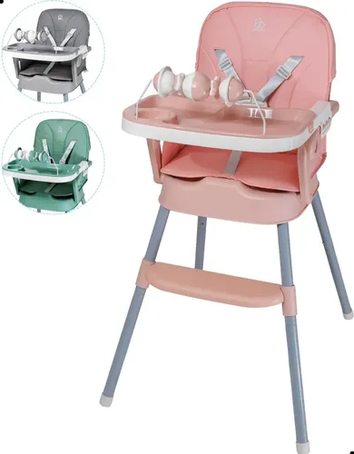 Cadeira Alimentação Bebê Portátil 3 Em 1 Baby Segura - Papa  Lisa Rosa