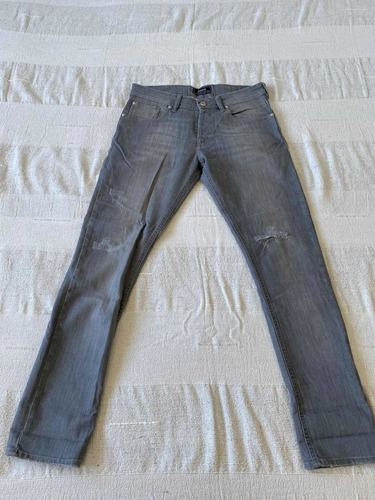 Jean Negro Bowen London Uk Slim Fit Talle 30