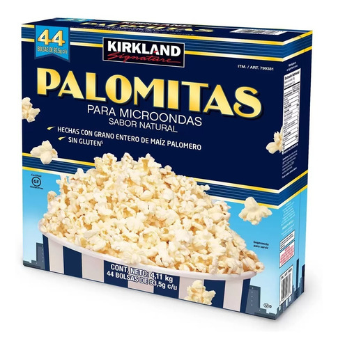 Kirkland Signature Palomitas Sabor Natural 44 Pzas