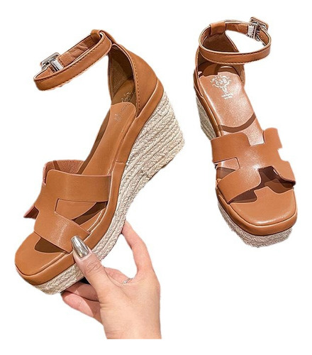 Sandalias De Cuña Transpirables De Verano Para Mujer