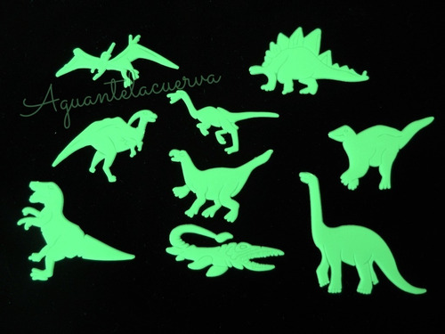 32 Dinosaurios Fluorescentes Para Techo  Importados