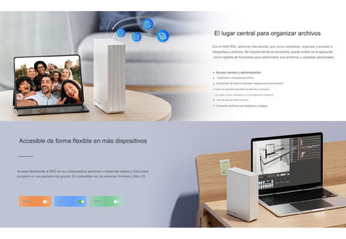 R5c Nas Ezviz Gestión Almacenamiento Doméstico 8ch Disco 2tb