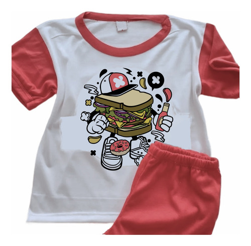 Pijamas Huevos Fritos Infantil Estampado Personalizado 0099