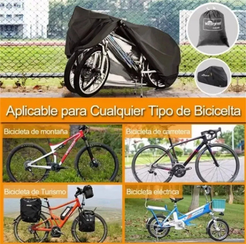 Funda De Bicicleta Impermeable Carpa Cobertor Con Elasticos