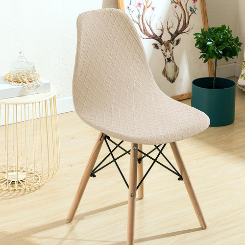 2 Cubierta De La Silla Del Comedor De La Sala De Estar Beige