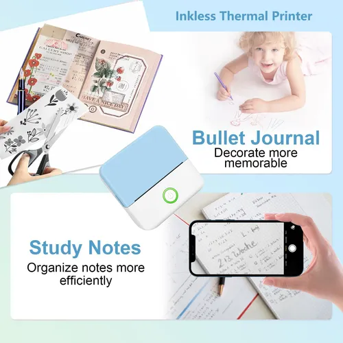 Prinhsji Sticker Printer, Mini Impresora Térmica, Fabricante