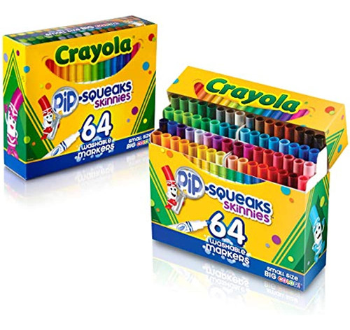 Marcadores Lavables Skinnies Crayola Pipsqueaks Cuenta 64 Id