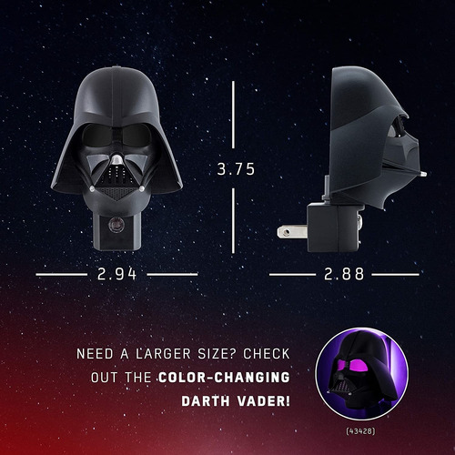 Star Wars Vader - Lámpara De Noche Con Luz Led Para Niños (p