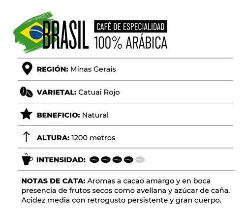 Imagen 2 de 9 de Café Brasil - Molido Ideal Para Cápsula Caffettino Nespresso