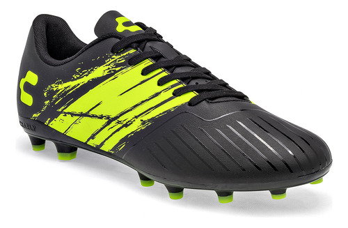 Tenis Futbol Hombre Charly Negro 124-486