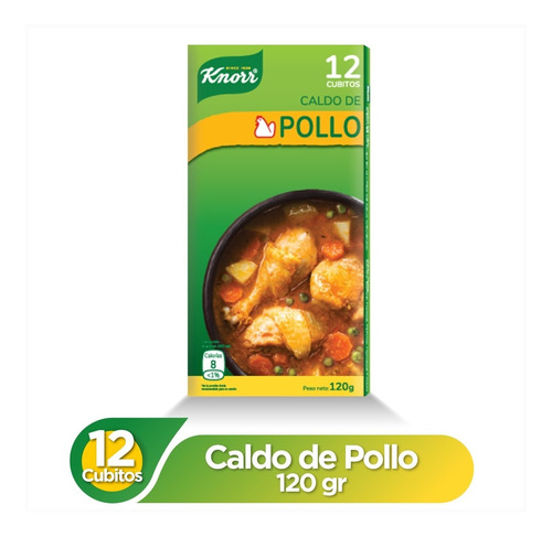 Cubitos De Pollo 12 Unidades 120gr Knorr