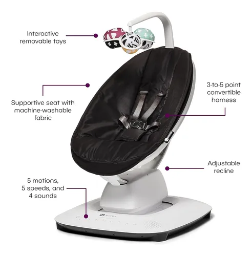 4moms Mamaroo - Columpio Para Bebé Multimovimiento,