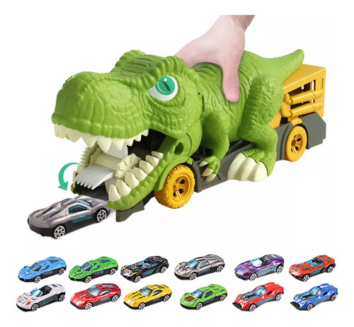 Transportador De Camiones De Juguete Con Dinosaurios Que Com