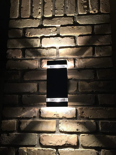 Lámpara De Pared Negra Exterior (incluye 4 Bombillas Gu10)