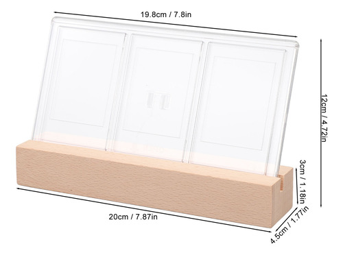 Panel Acrílico Transparente Con Base De Madera Para Marco De