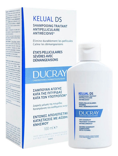 Ducray Kelual Ds Shampoo Anticaspa - Frasco 100 Ml