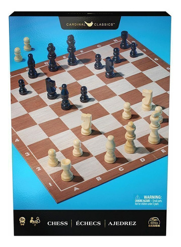 Juego De Mesa Ajedrez De Madera Profesional Spin Master P