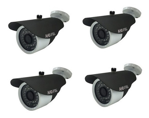 Kit 4 Câmera Infra Ahd M 1.3 Megapixel Alta Resolução Hd 634