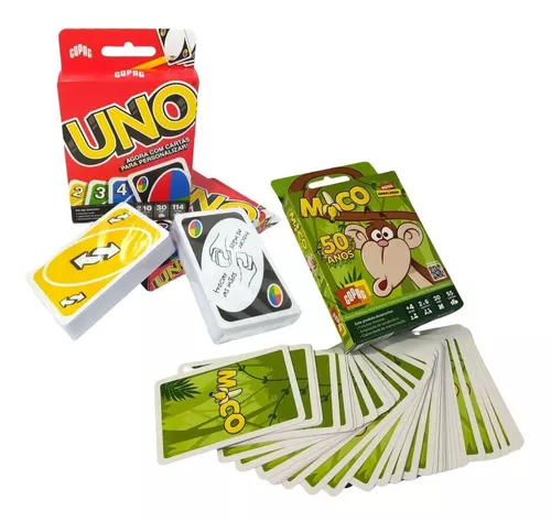 Jogos De Cartas Uno + Mico Copag Lacrado Com Nota Original