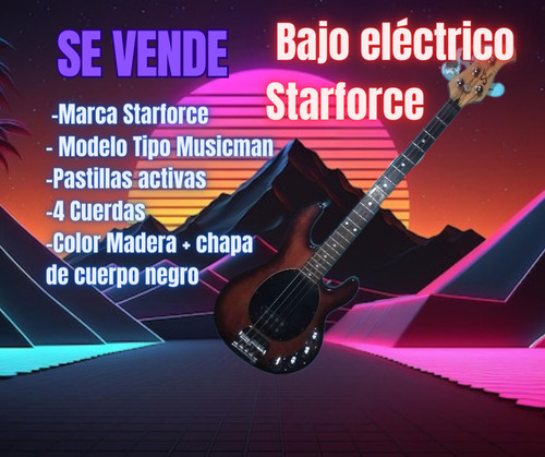 Bajo Eléctrico Starforce 5004 Tipo Musicman 