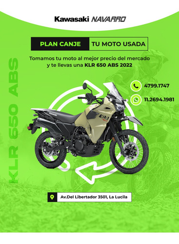 Imagen 7 de 23 de Kawasaki Klr 650 2023 12 Pagos En Pesos Entrega En El Dia!