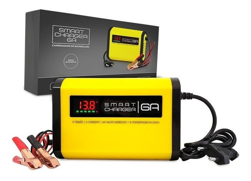 Imagem 1 de 5 de Fonte Carregador Smart Charger 6a Inteligente C/ Vtr Bivolt