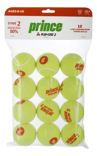 Pelota Tenis Prince Play And Stay Stage 2 1x12