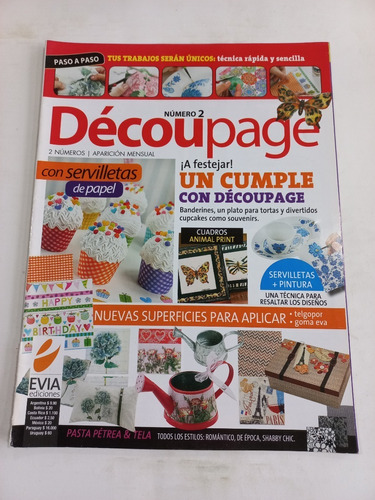 Revista Decoupage Con Servilletas Num.2 Sum, Foto 2 Año 2011