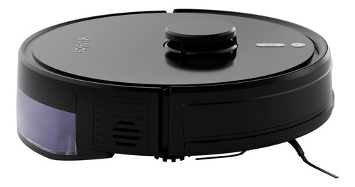 Robô Aspirador de Pó Velds Wi-Fi 3 em 1 - Varre + Aspira e Passa Pano 3000pa com Mapeamento via App 127/220V Preto