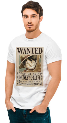 Playera Luffy Viejo Cartel De Se Busca