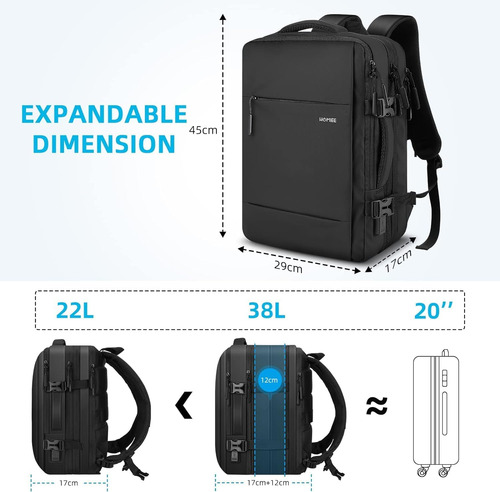 Mochila Para Laptop De Viagem Homiee Bolsas De Mão Para Voo