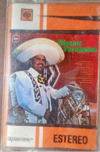 Cassette De Vicente Fernández Hecho Por Cbs 1974