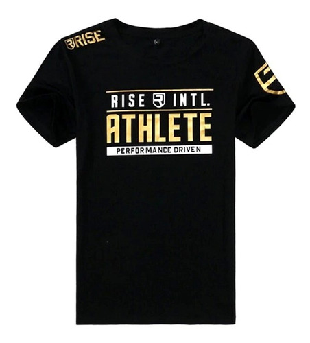 Remera Crossfit Performance Oro Fitness Gym Algodón 100%