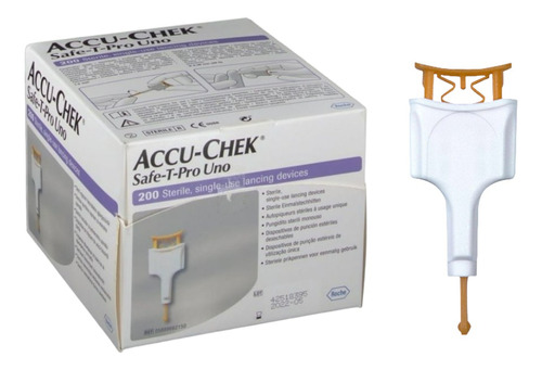 Lancetas Accu Chek Safe-t Pro Uno 200 Glucometro