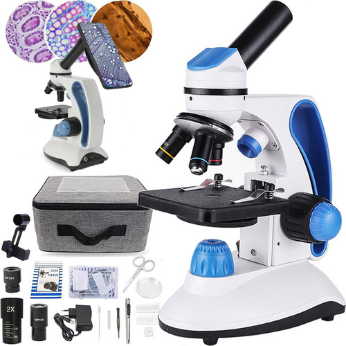 Microscopio Laboratorio Profesional Con Portaobjeto 40-2000x
