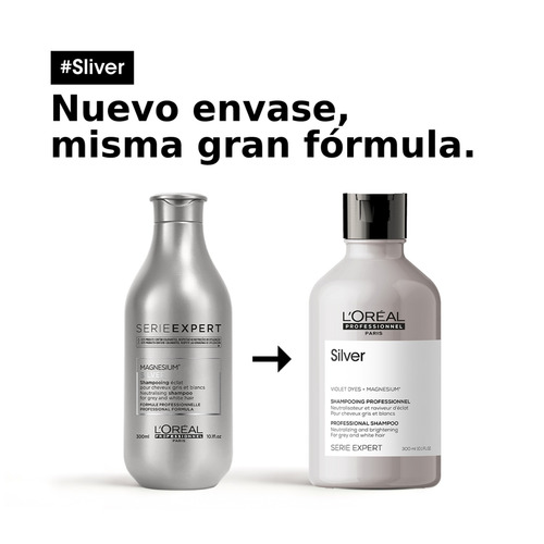 Imagen 4 de 7 de Shampoo Matizador Silver 300ml L'oréal Professionnel