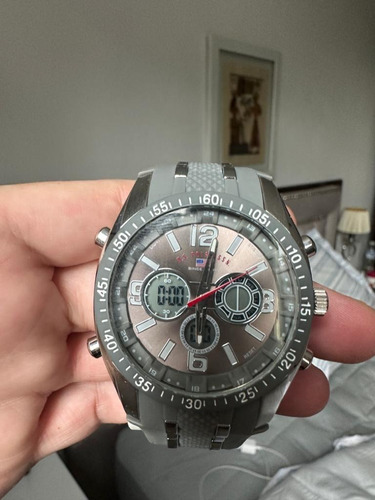 Reloj Polo Assn Sport Us9281 Gris Nuevo +envio Gratis Gris Acero Y Gris Gris