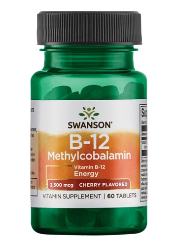Vitamina B12 Metilcobalamina 2,500 Mcg 60 Tabletas Swanson