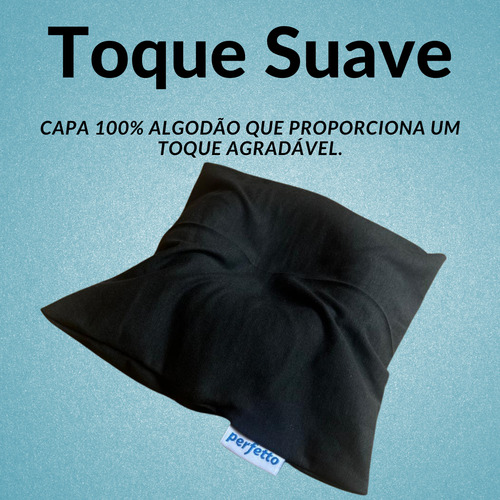 Kit 2 Almofadas Mini Soft Apoio De Cabeça Calcanhar, Pescoço