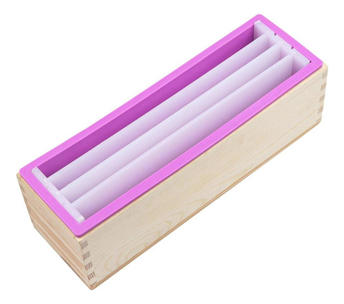 - 1200ml Molde Para Hacer Jabón Caja De Madera Con Partición