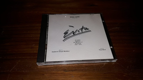 Evita* Cd N° 1 Ópera Life Story Eva Perón* 1919-1952* 