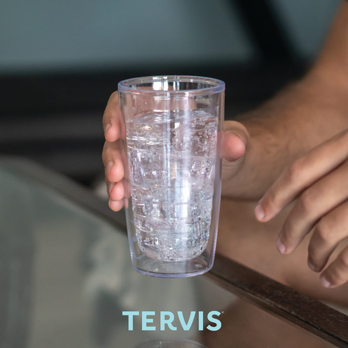 Vaso Aislado De Doble Pared Para Niños 475 Ml Transparente