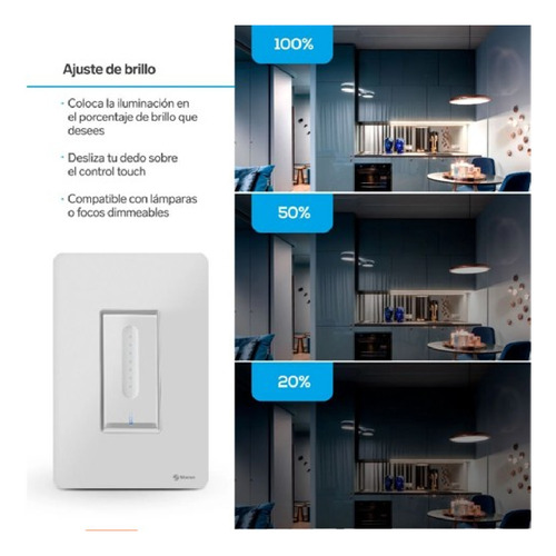 Apagador Wi-fi Con Dimmer (atenuador De Luz)