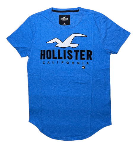 Remera Hollister Manga Corta Estampada Clásica