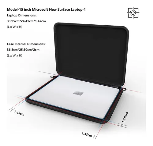 Funda Smatree Protector, P/ Laptops Of 15 , Black Lisa