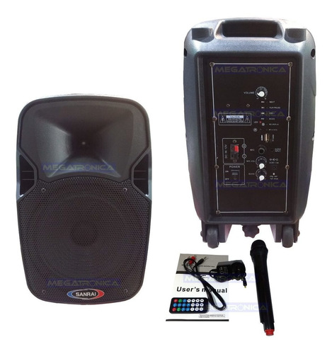 Bafle Parlante Potenciado Usb Bluetooth Mic Karaoke Rem 1108