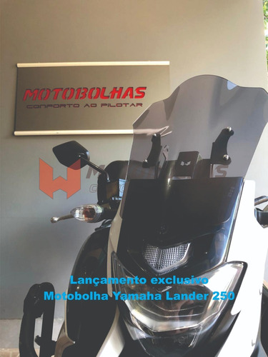 Imagem 4 de 10 de Motobolha Yamaha Lander (19-20) 465mm Altura Com Suporte Gps