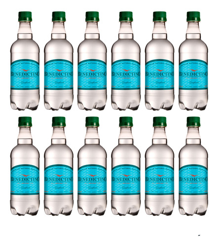 Agua Benedictino 500 Cc Con Gas - Pack 12 Botellas.
