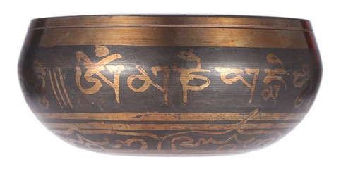 Imagen 4 de 6 de Orin Bell Cuenco Tibetano 7 Metales Sagrados 8,5 Cm Canto